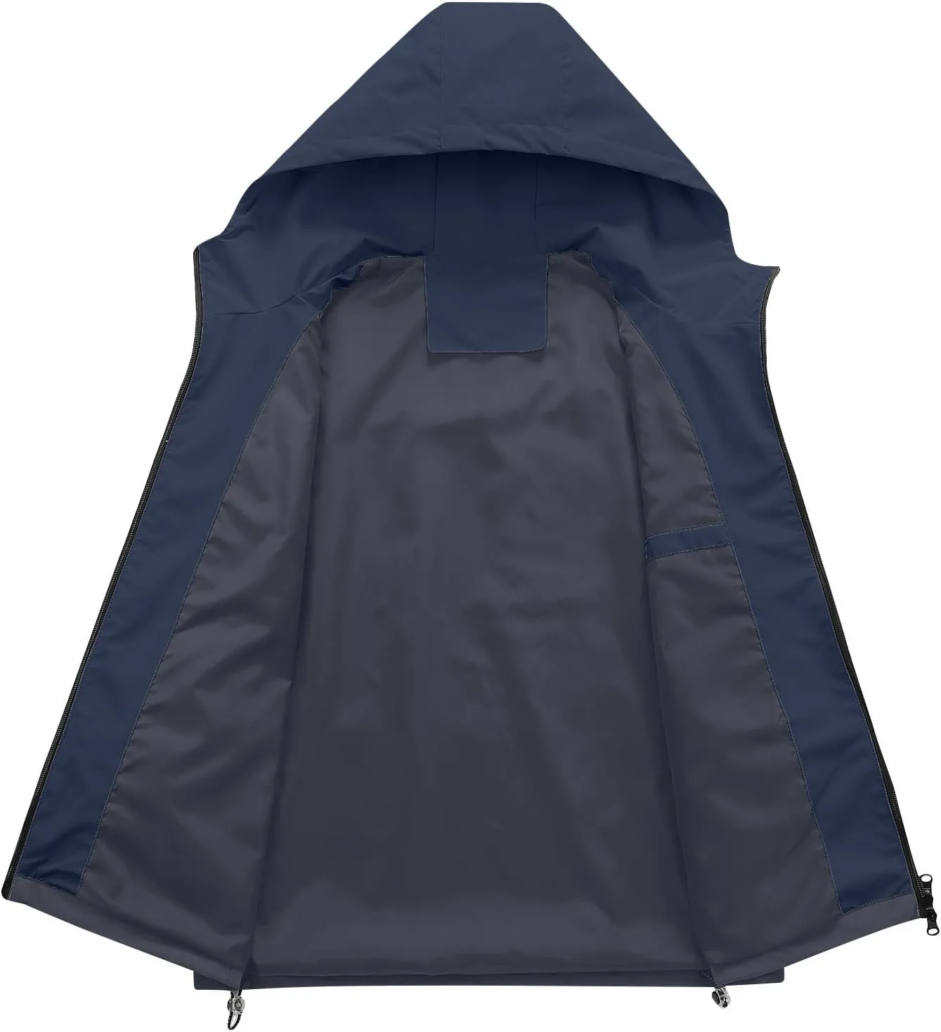 Men's Soft Shell Jackets Lightweight Waterproof Hooded Rain Jacket Outdoor Raincoat Shell Jacket for Hiking Travel