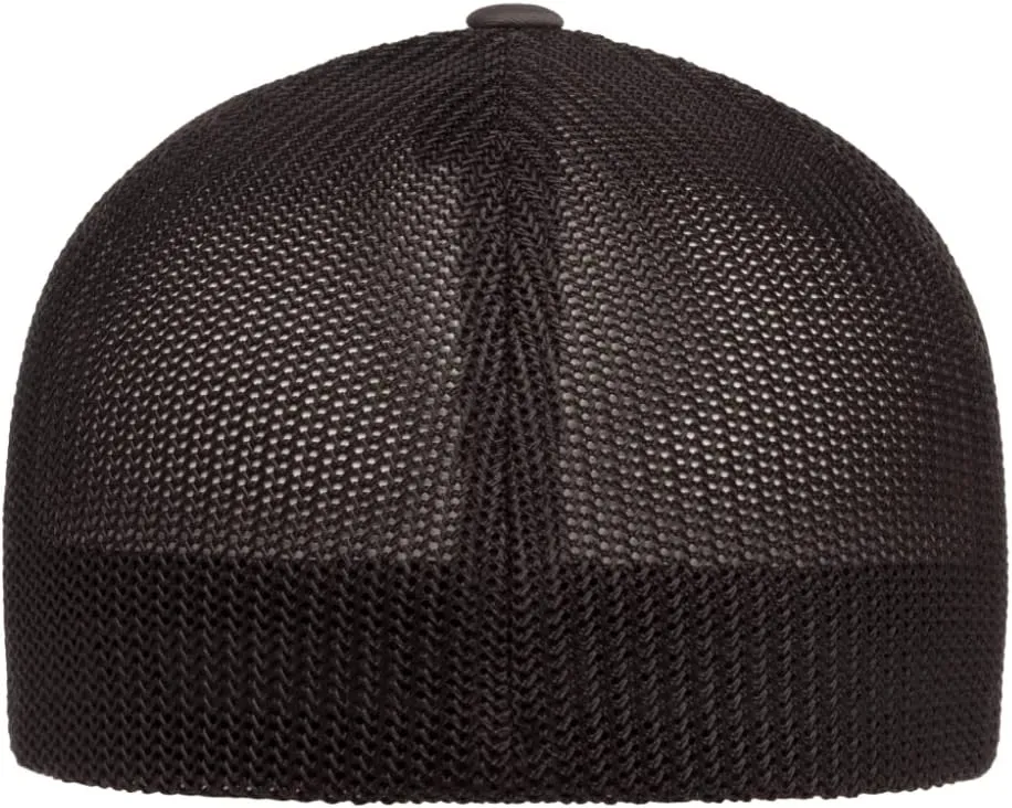 Mrlahat 6511 Flexfit Trucker Mesh One Size Fitted Cap 6 Panels with Black Bandana