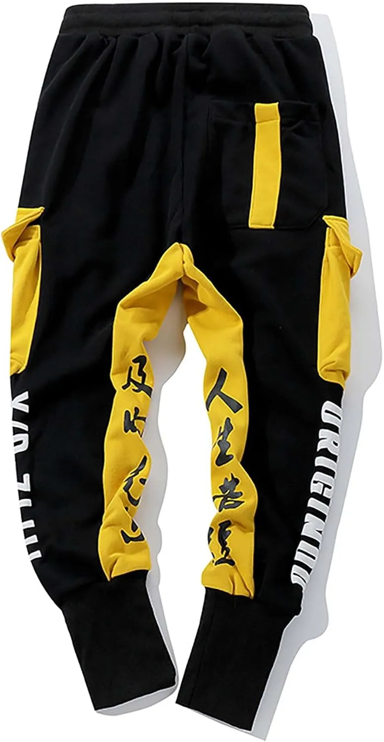 Niepce Inc Men's Japanese Streetwear Jogger Pants for Men