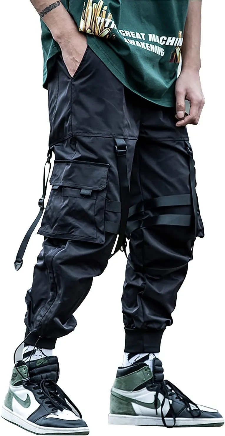 Niepce Inc Streetwear Men's Techwear Pants with Straps