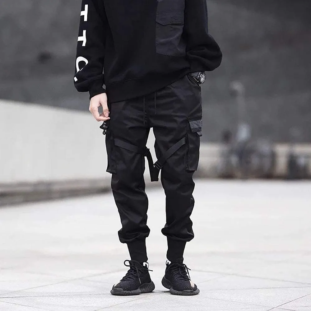 Niepce Inc Streetwear Men's Techwear Pants with Straps