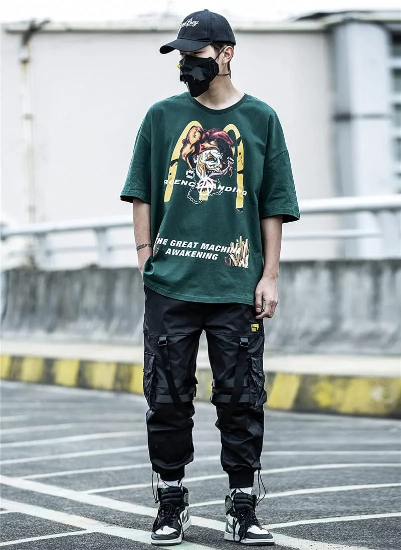 Niepce Inc Streetwear Men's Techwear Pants with Straps