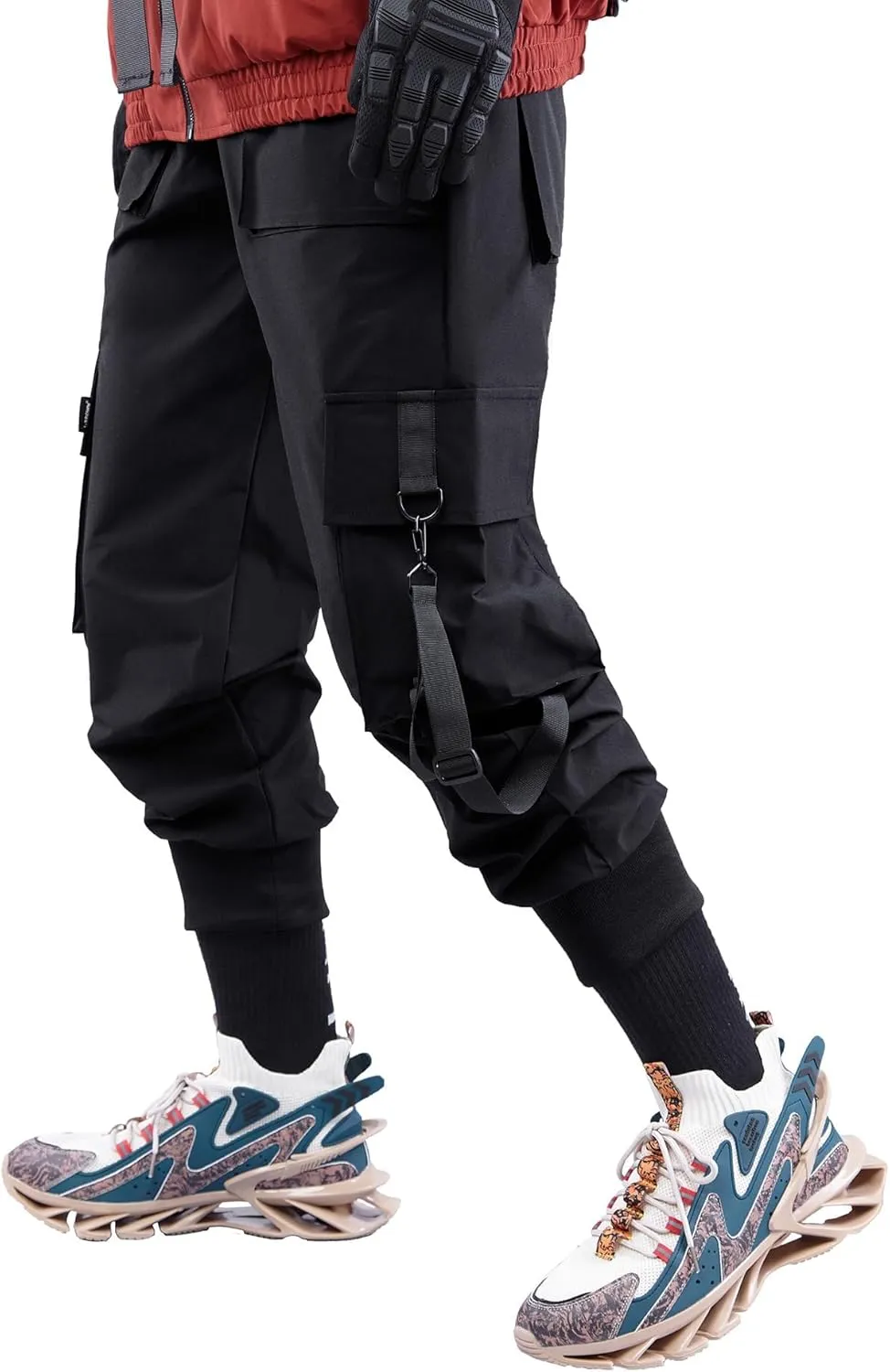 Niepce Inc Streetwear Men's Techwear Pants with Straps