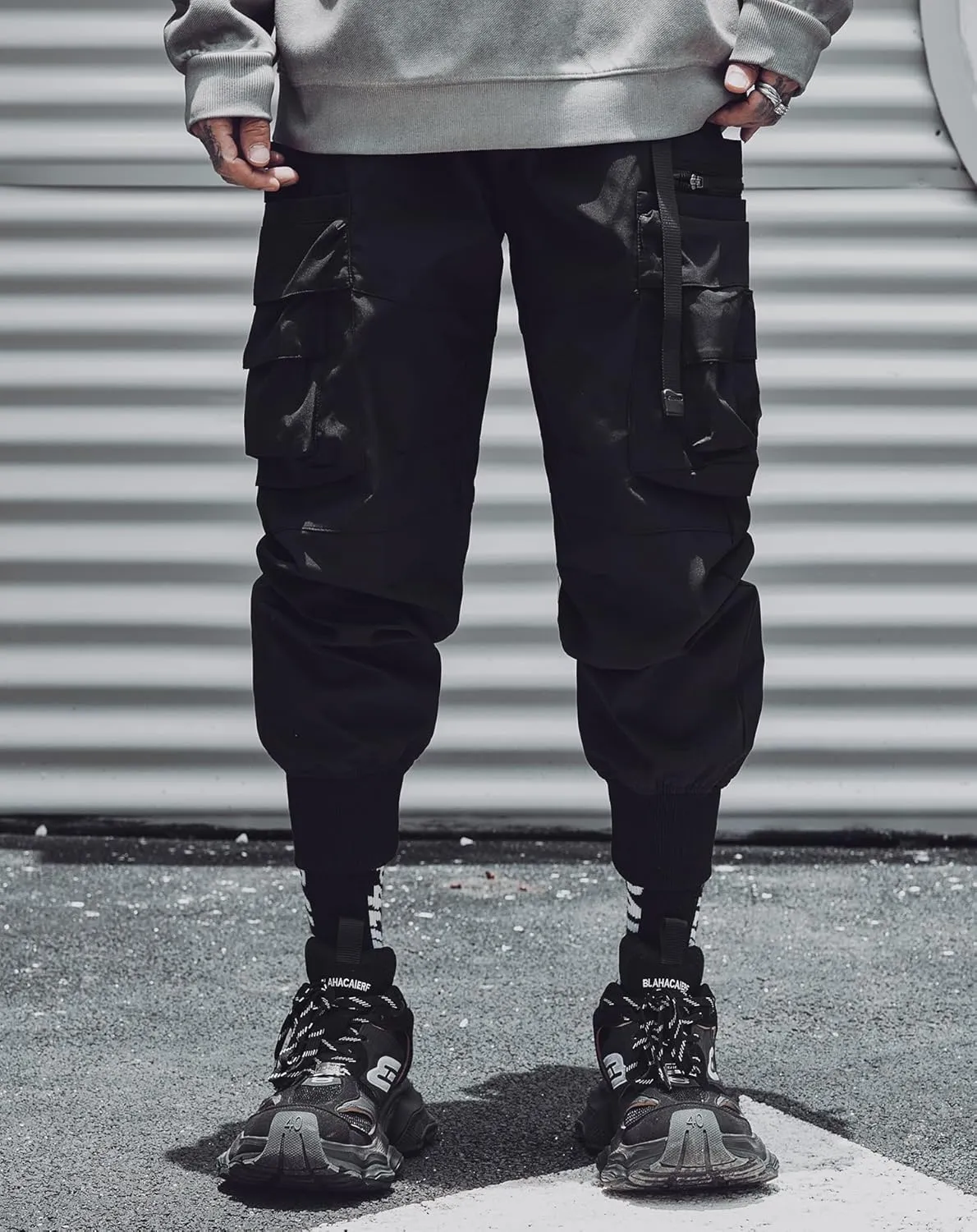 Niepce Inc Streetwear Techwear Cargo Pants for Men