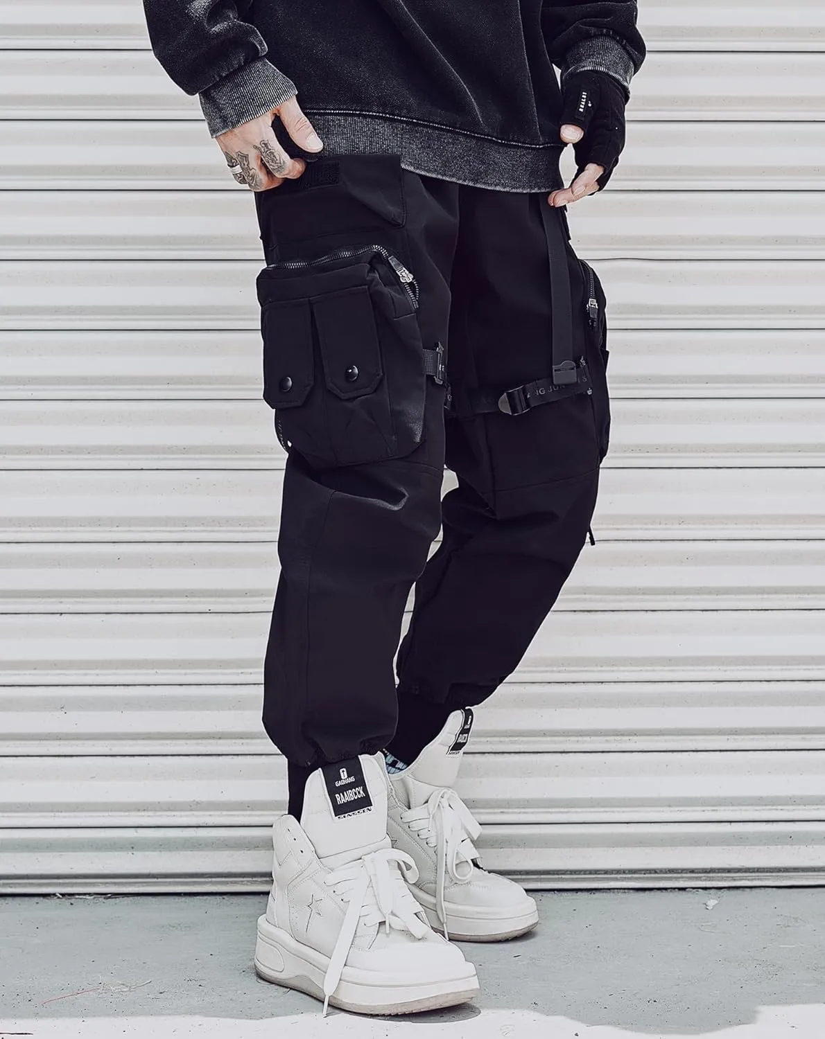 Niepce Inc Streetwear Techwear Cargo Pants for Men