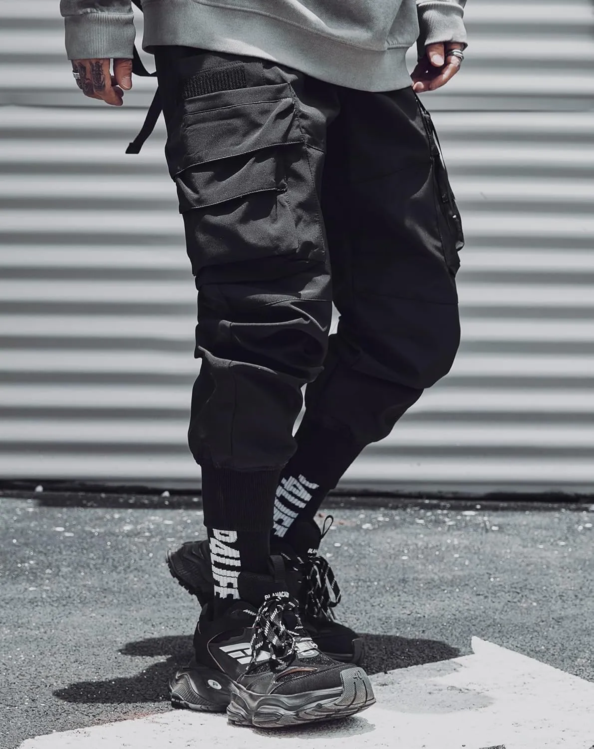 Niepce Inc Streetwear Techwear Cargo Pants for Men