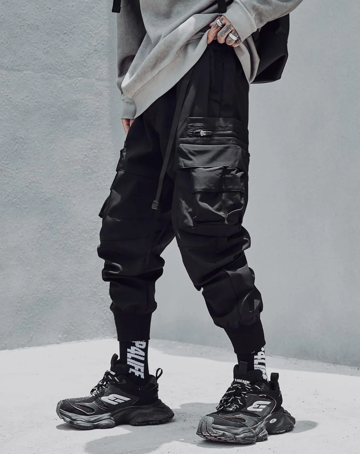 Niepce Inc Streetwear Techwear Cargo Pants for Men