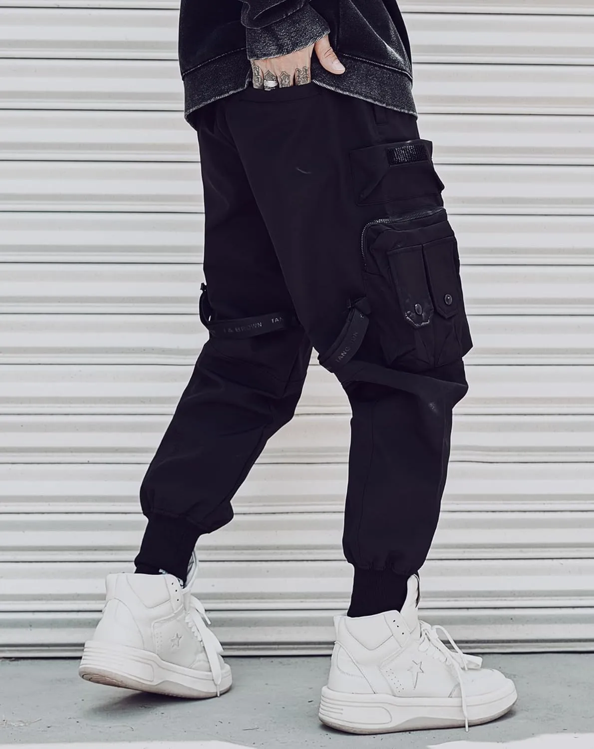 Niepce Inc Streetwear Techwear Cargo Pants for Men