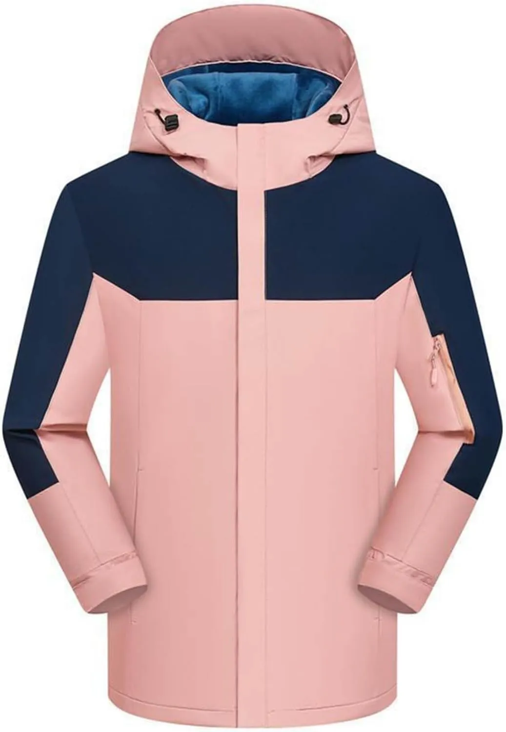 Patchwork Rain Jackets Waterproof With Hood Lightweight Shell Raincoat Windbreaker For Cycling Golf Travel for Women