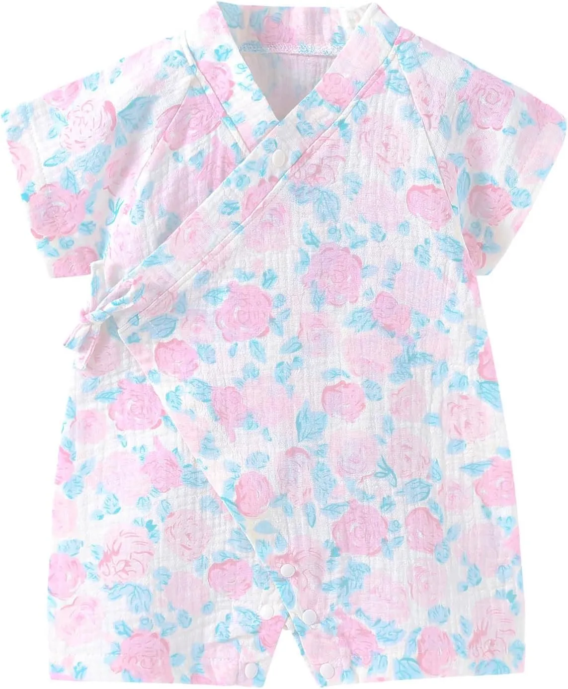 PAUBOLI Kimono Robe Newborn Cotton Yarn Robe Baby Romper Infant Japanese Pajamas…