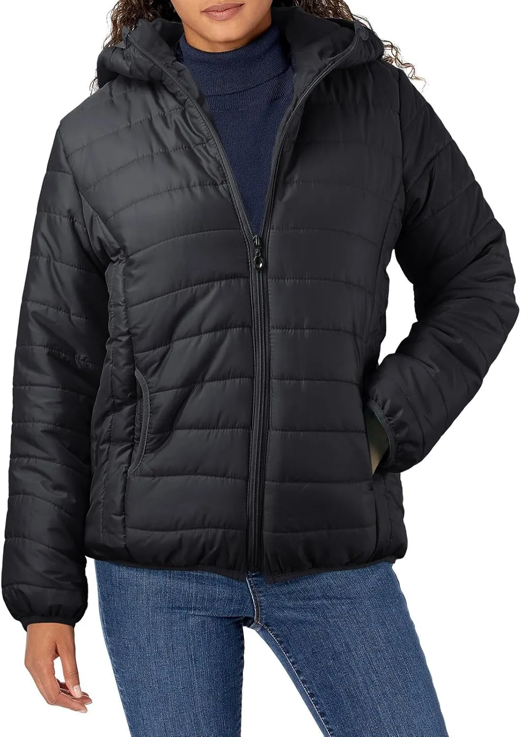 Puffer Jackets for Women Packable Down Jacket Lightweight Quilted Coat Long Puffer Coat with Pockets Winter Clothes