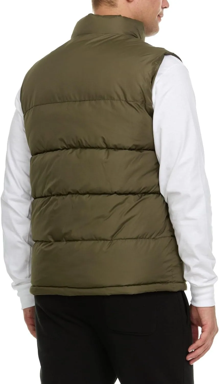 Reebok Mens Puffer Vest for Winter, Lightweight Down Alternative, Men's Outerwear Vests, Winter Vest for Men, Puffy Vest