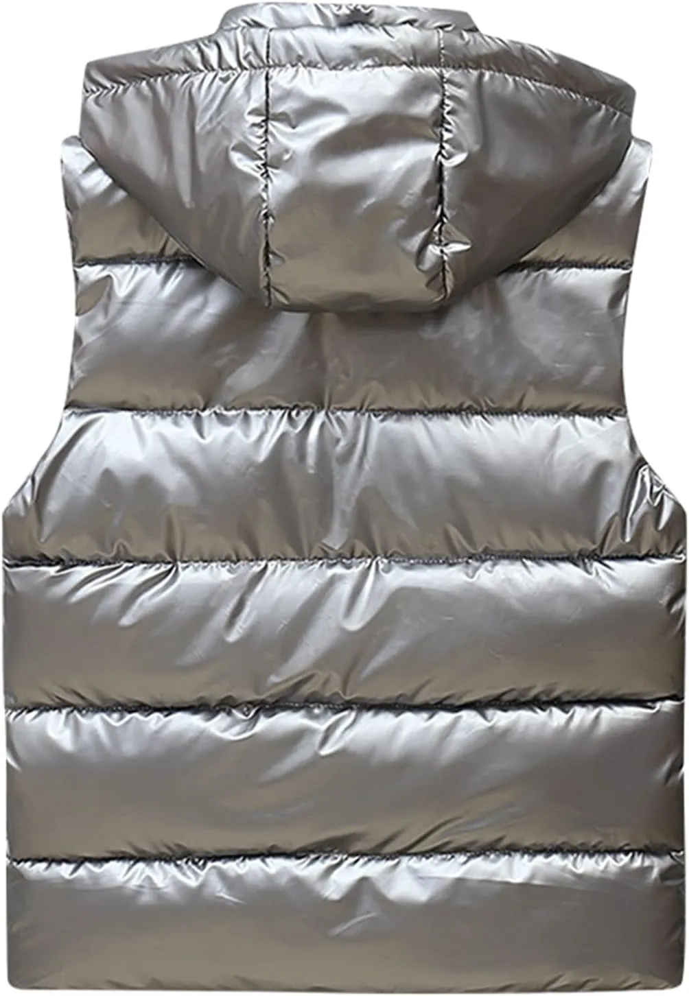 RTRDE Mens Winter Vests Outerwear Puffer Vest Sleeveless Jacket Zipper Outdoor Warm Water Resistant Coat Vest, M-4XL