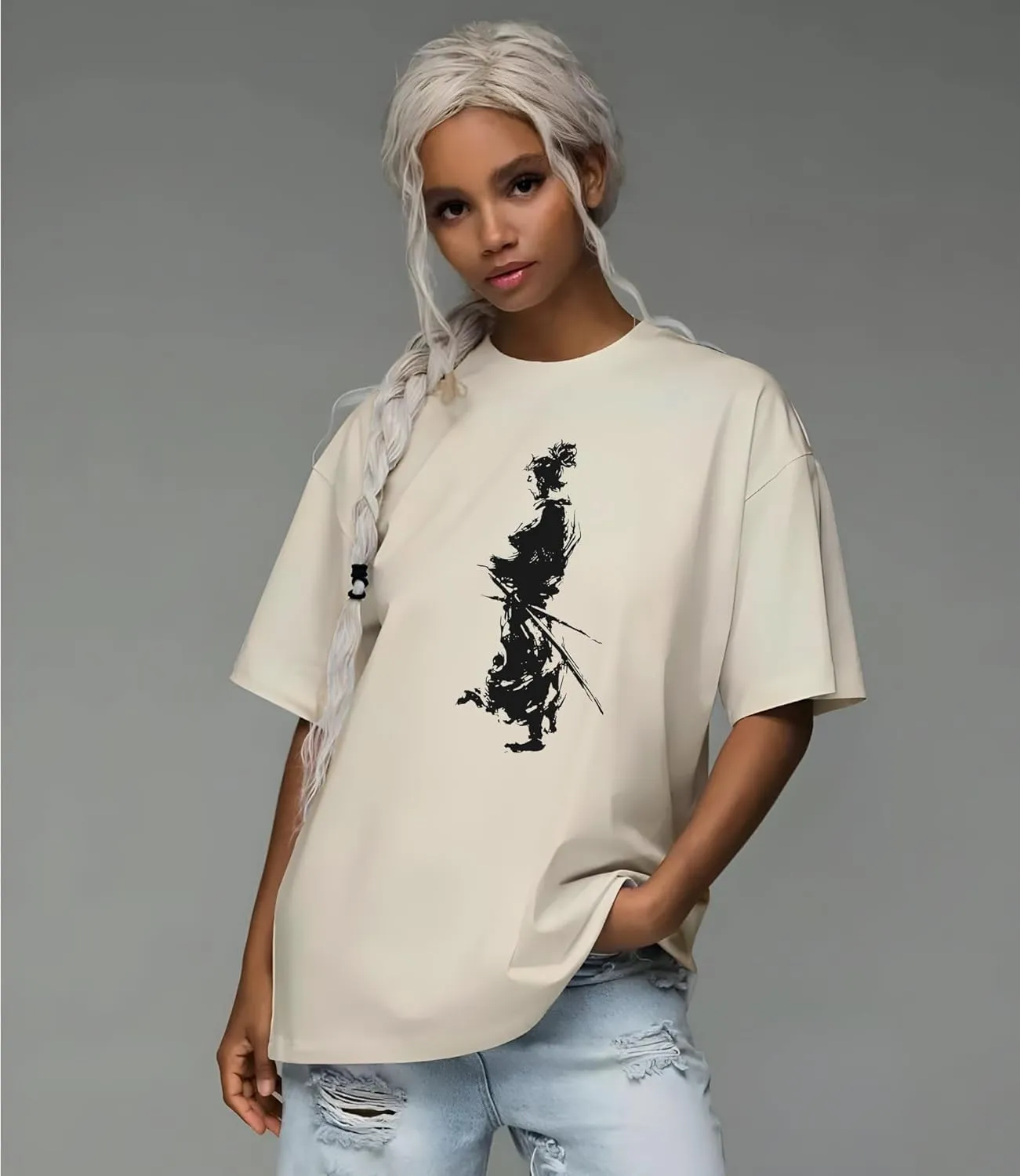 Samurai Aesthetic Vagabond Anime Design Tee, Japanese Manga Shirt, Unisex Vintage Y2K Graphic T-Shirt, Streetwear Style