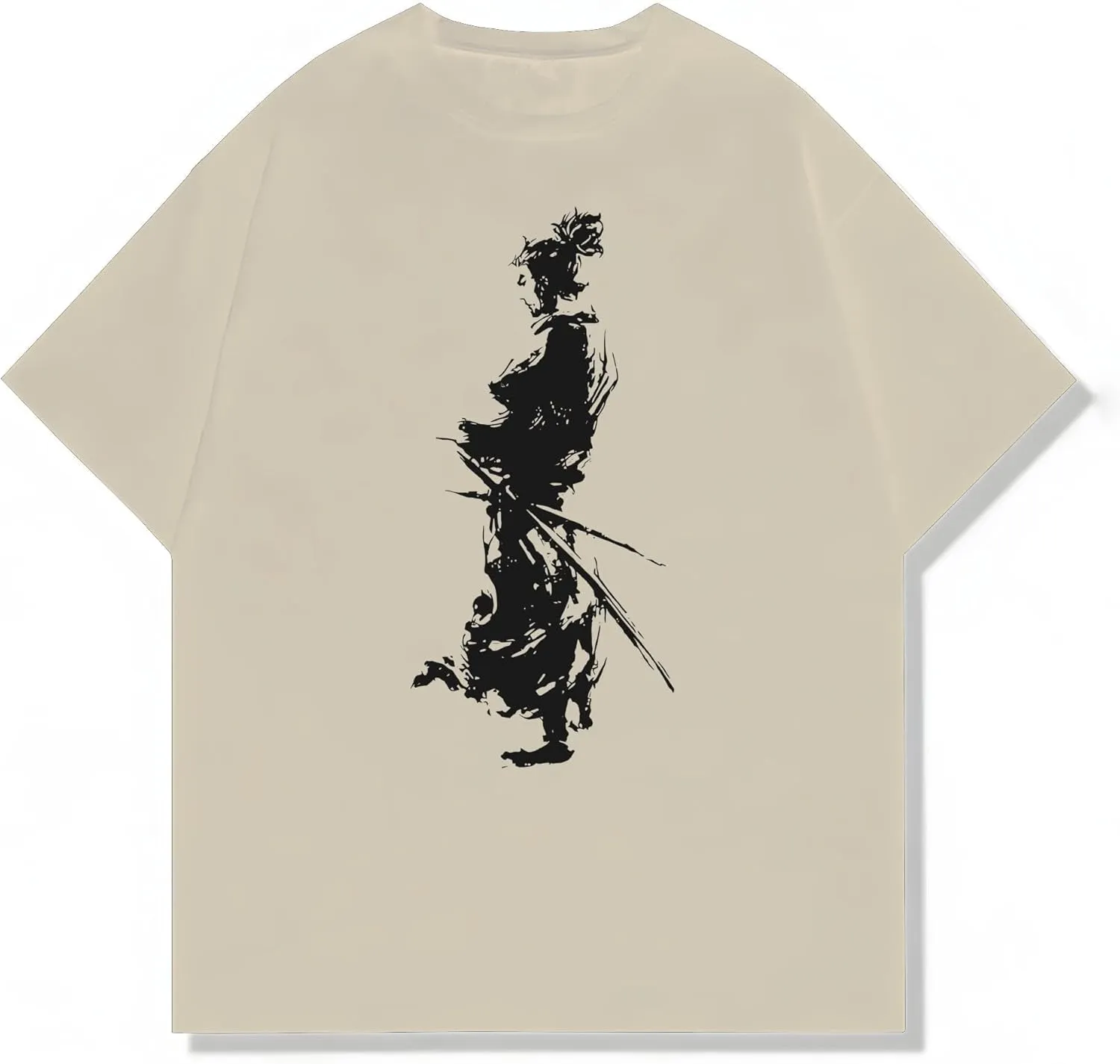 Samurai Aesthetic Vagabond Anime Design Tee, Japanese Manga Shirt, Unisex Vintage Y2K Graphic T-Shirt, Streetwear Style
