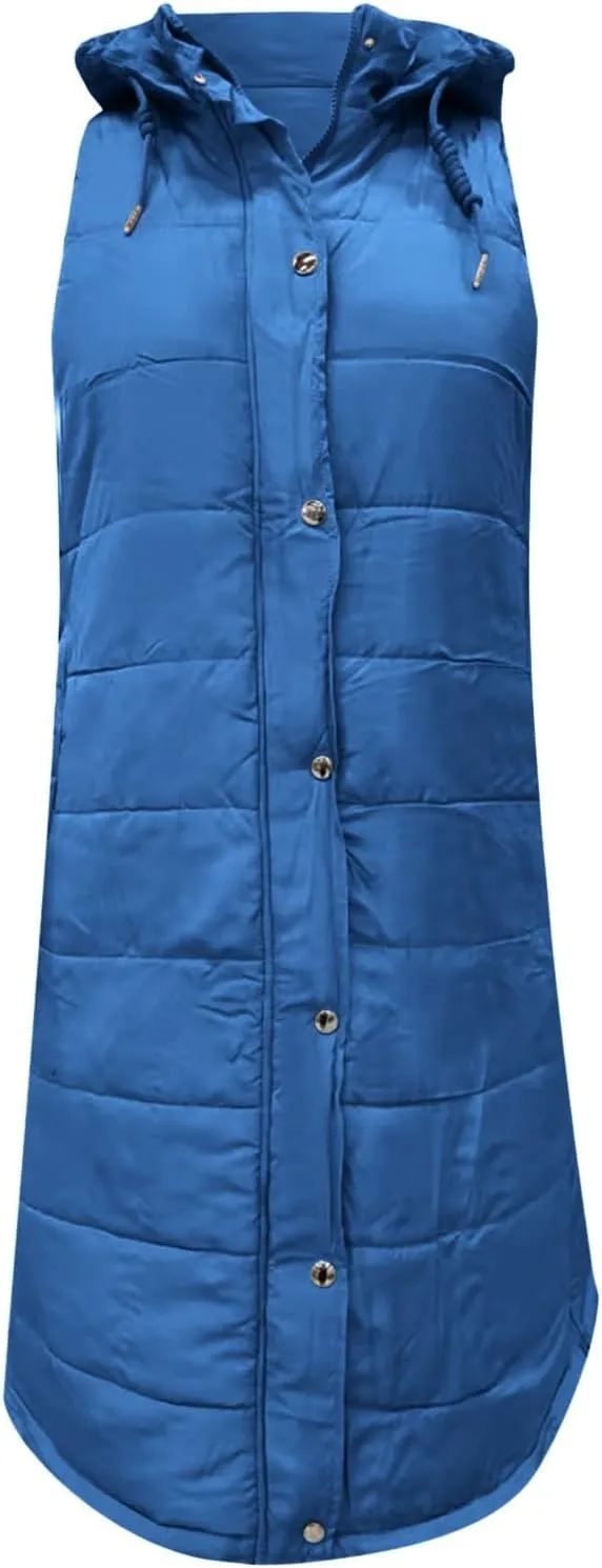 Solid Coloured Hooded Breasted Medium Length Slim Temperament Cardigan Jacket Tops Jacket Size