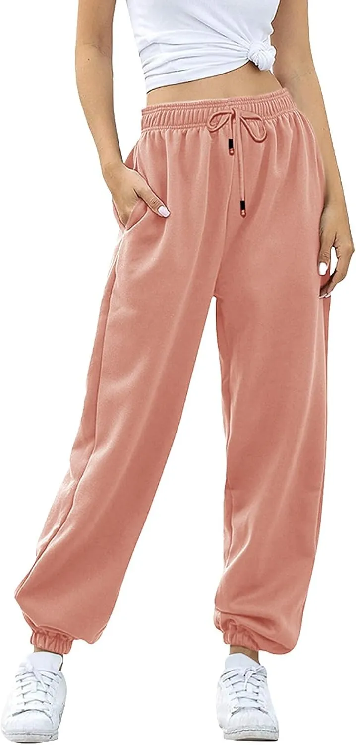 Sweatpants for Women Women's High Waisted Sweatpants Workout Active Joggers Pants Baggy Lounge Bottoms Trendy Outfits