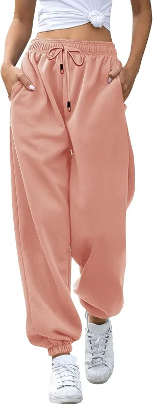 Sweatpants for Women Women's High Waisted Sweatpants Workout Active Joggers Pants Baggy Lounge Bottoms Trendy Outfits