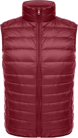 Thatrich Mens Puffer Vest Lightweight Insulated Puffy Vests Sleeveless Down Jackets Padded Warm Gilet Casual Loose Outerwears