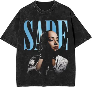 Tshirt Men Vintage Music Graphic Oversize Washed Streetwear Tee Tops