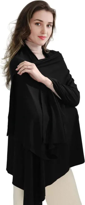VENVSBEE Shawl Wraps for Women - Soft Silky Lightweight Travel Scarf and Airplane Essentials Accessory