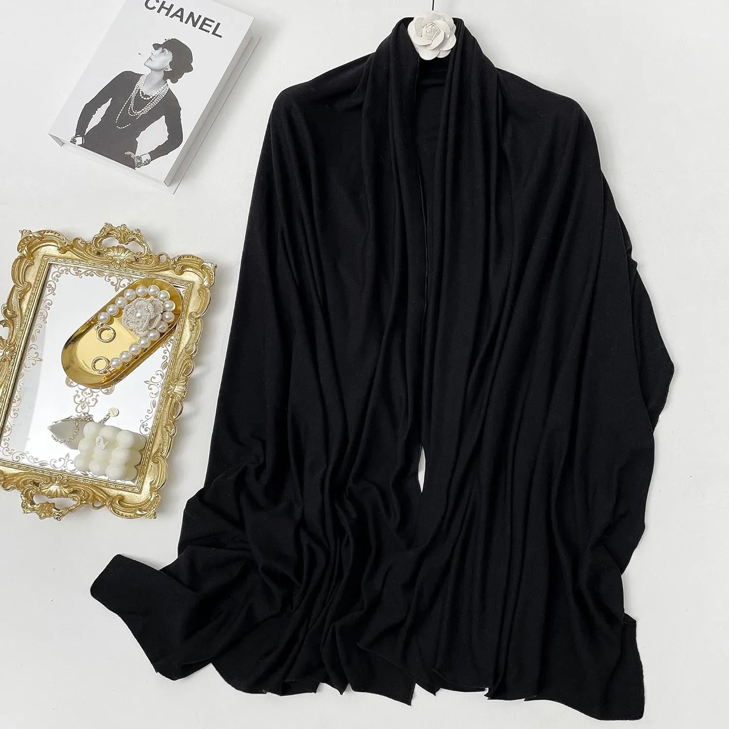 VENVSBEE Shawl Wraps for Women - Soft Silky Lightweight Travel Scarf and Airplane Essentials Accessory