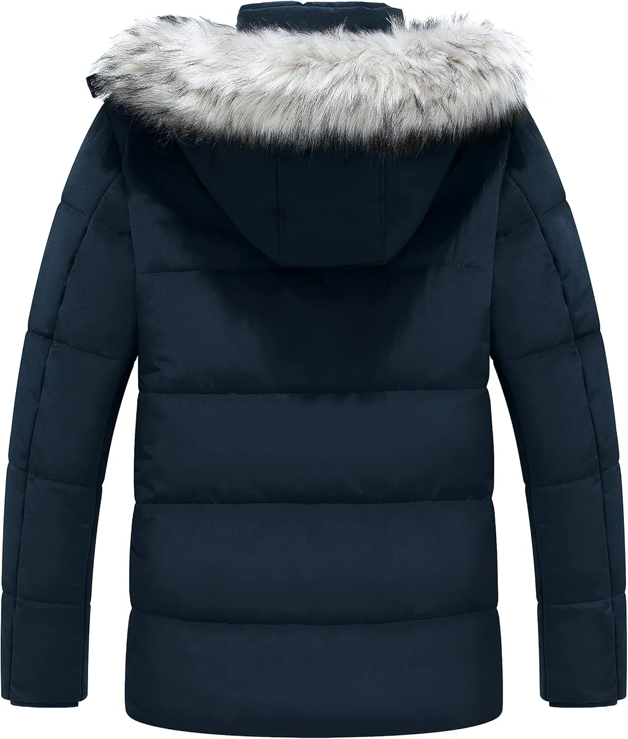 WenVen Men's Winter Puffer Coat Thicken Winter Warm Padded Jacket with Hood
