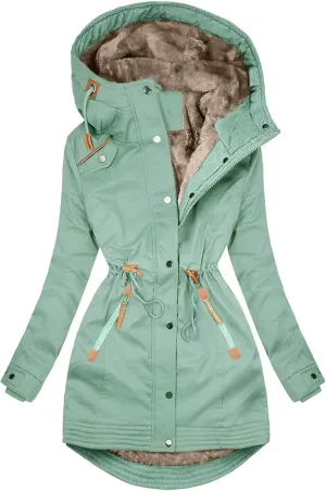Winter Coats for Women Casual Soft Comfy Long Puffer Jacket Fleece Lined Thermal Quilted Coat Hooded Workout Outwear