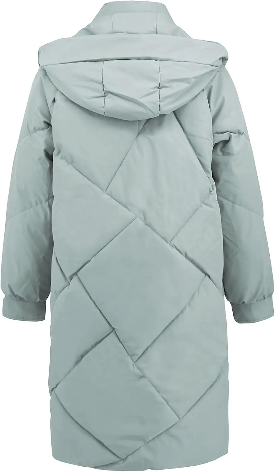 Winter Down Jacket Coat for Women Winter Long Puffer Hooded Zip Up Thickened Down Jackets Trendy Clothes Outerwear