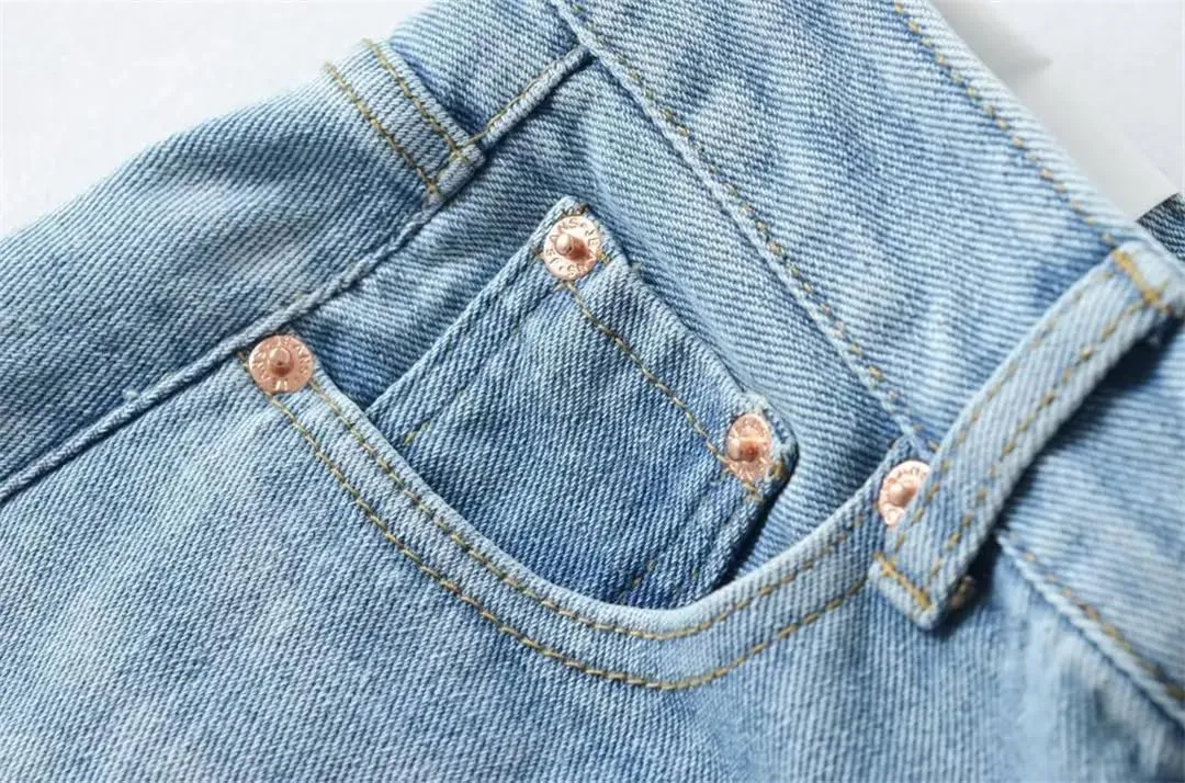Women High Waist Denim Skirts A-Line Full Stretch Split Loose Fit Femme Elegant Denim Bottoms