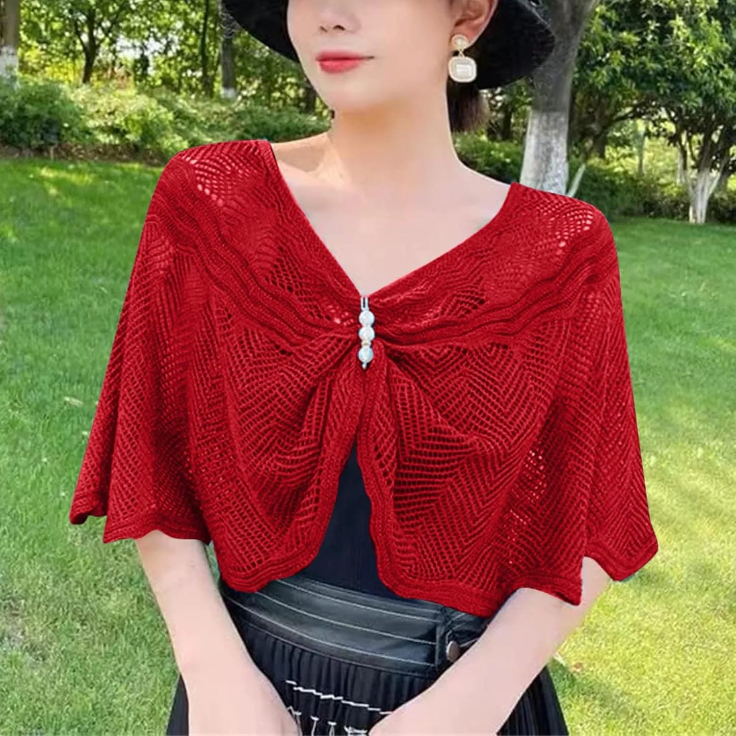 Women Knitted Shawl Wrap Blanket Poncho Cape Oversized Elegant Cardigan Sweater Scarf Open Front Coat Holiday Gifts