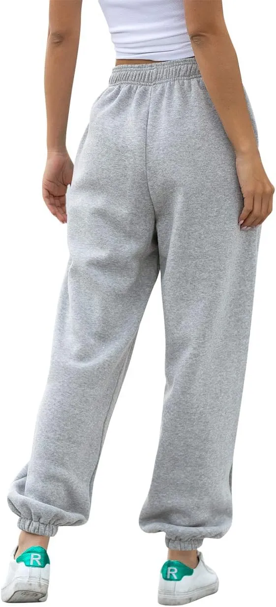 Women Sweatpants Joggers High Waist Tracksuit Bottoms Harem Pants with Pockets Running Workout Casual Lounge Wear