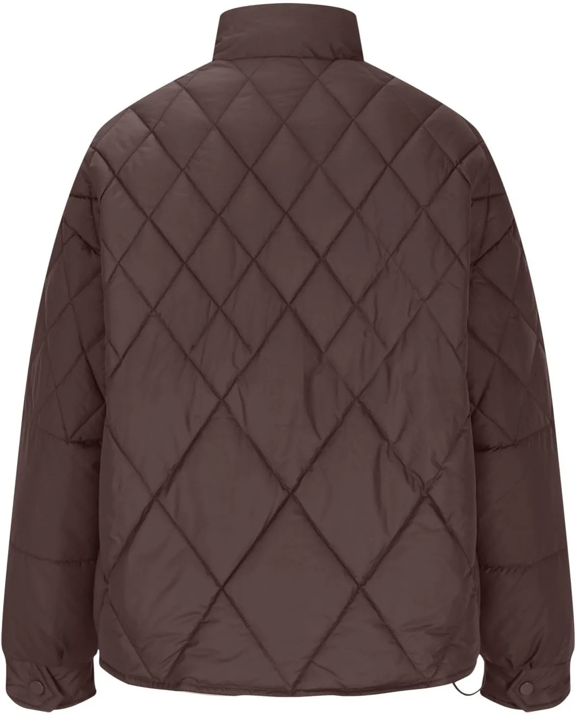 Women's Casual Padded Jacket Standing Collar Wadded Jackets Quilted Puffer Down Coat Warm Winter Coats