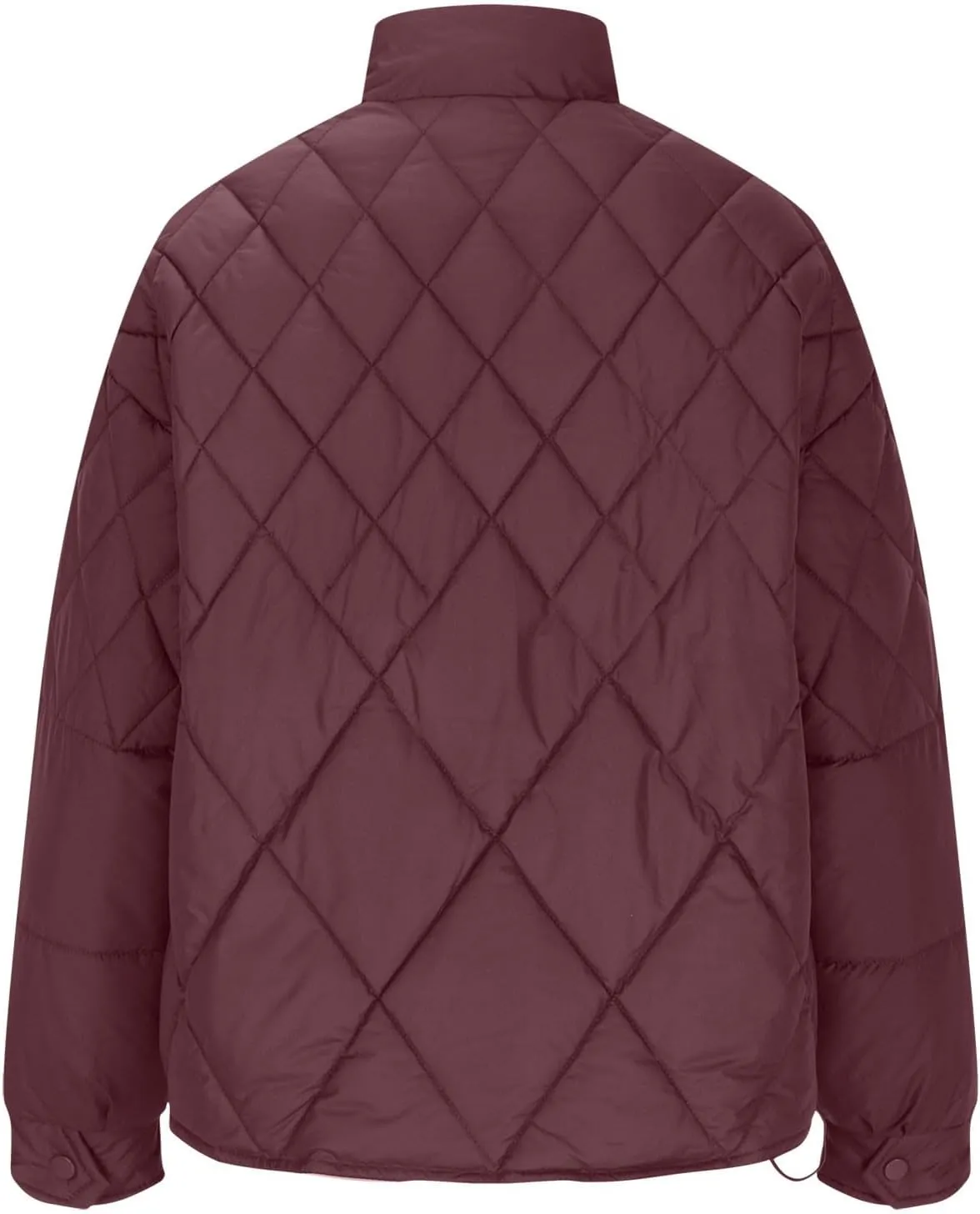 Women's Casual Padded Jacket Standing Collar Wadded Jackets Quilted Puffer Down Coat Warm Winter Coats