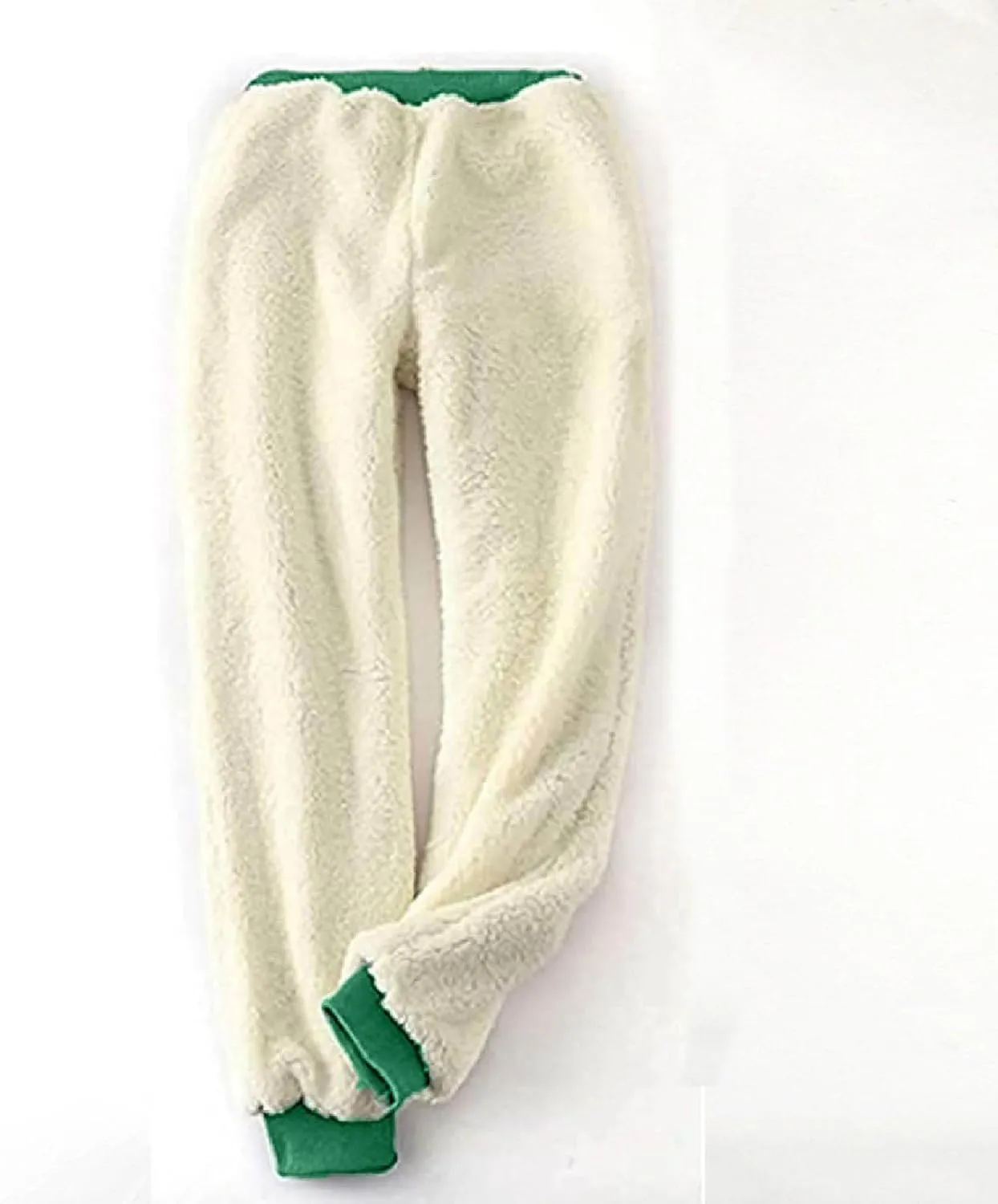 Women's Casual Sweatpants Fleece Lined Keep Warm Trousers Drawstring Waist Lounge Home Pants Soft Loose Bottoms