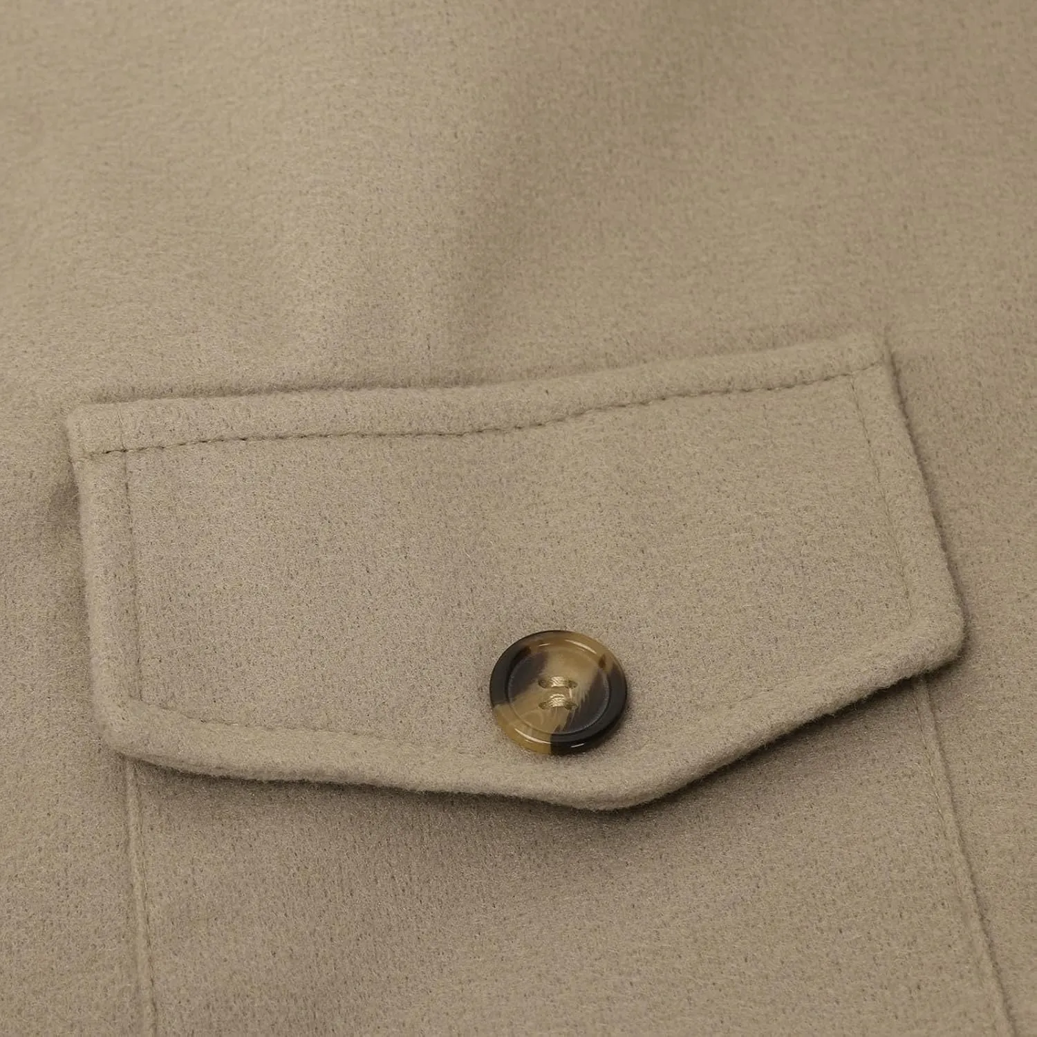 Women's Casual Wool Blend Midi Coat Button Up Lapel Collar Winter Overcoat Thick Pea Coats Elegant jacket
