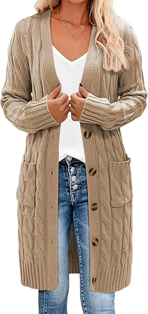 Women's Daily Spread Collar Button Jacket Wool Blend Fuzzy Vintage Outerwear Pocketed Trendy Solid Color Trench