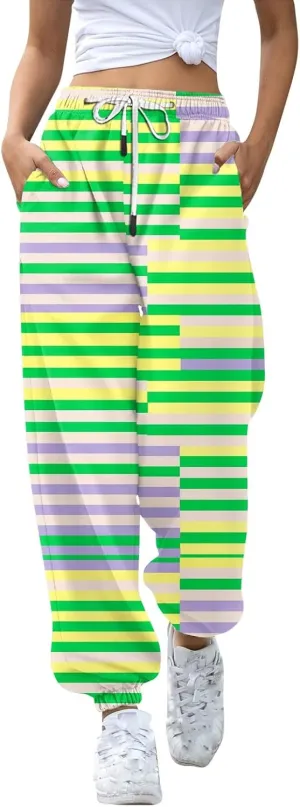Womens Fall Fashion 2024 Casual Baggy Fleece Sweatpants High Waisted Workout Active Joggers Pants Lounge Bottoms