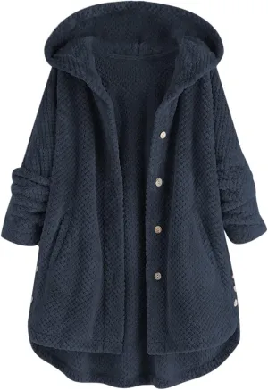 Women's Fashion Winter Coat Warm Faux Shearling Shaggy Shacket Jacket Color Block Oversized Fluffy Sherpa Outerwear