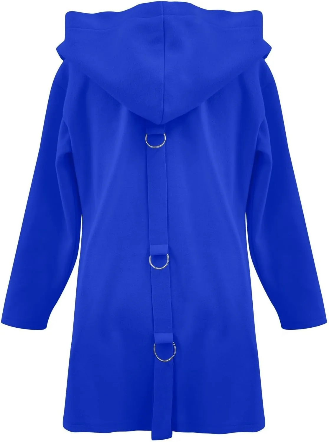 Womens Jackets Casual Single Breasted Hooded Jacket Lapel Neck Long Sleeve Solid Cardigans Trench Coat for Women 2024