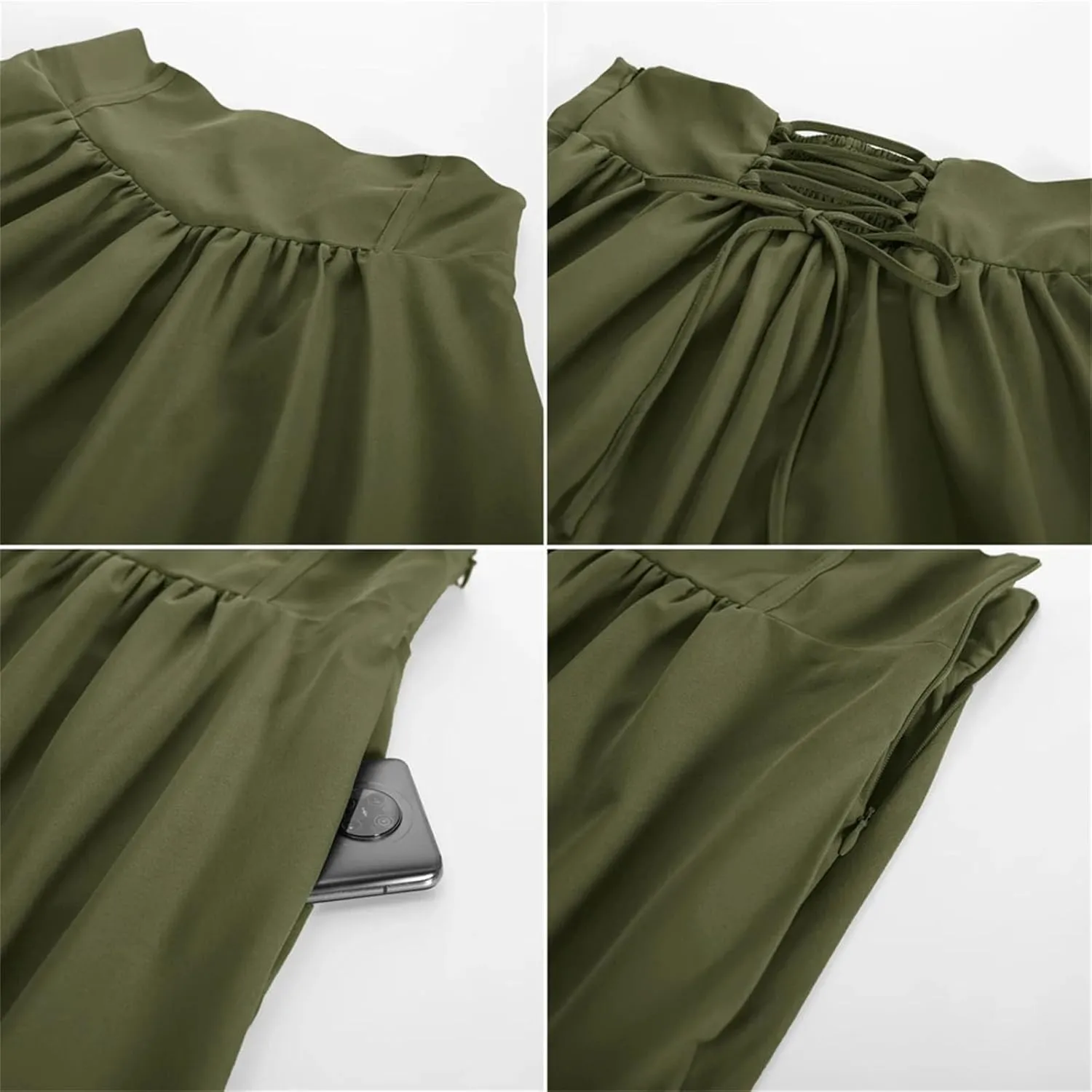 Women's Renaissance Maxi Skirt, Pocket Detail Streetwear