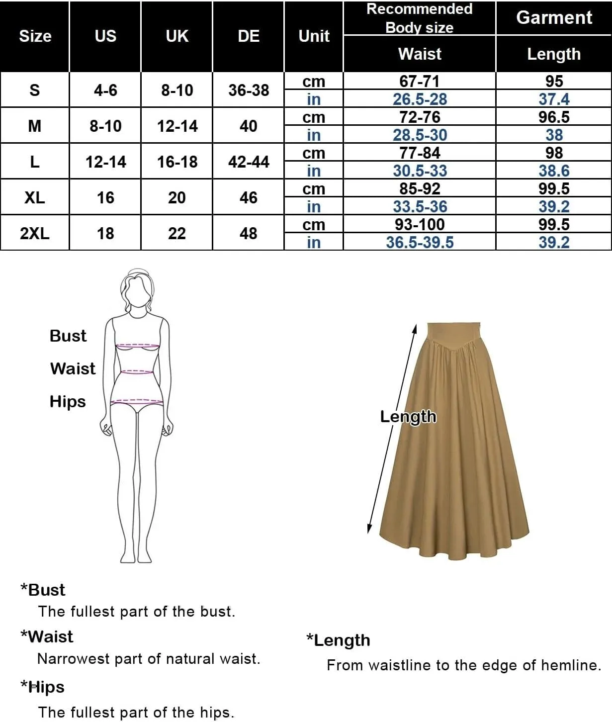 Women's Renaissance Maxi Skirt, Pocket Detail Streetwear