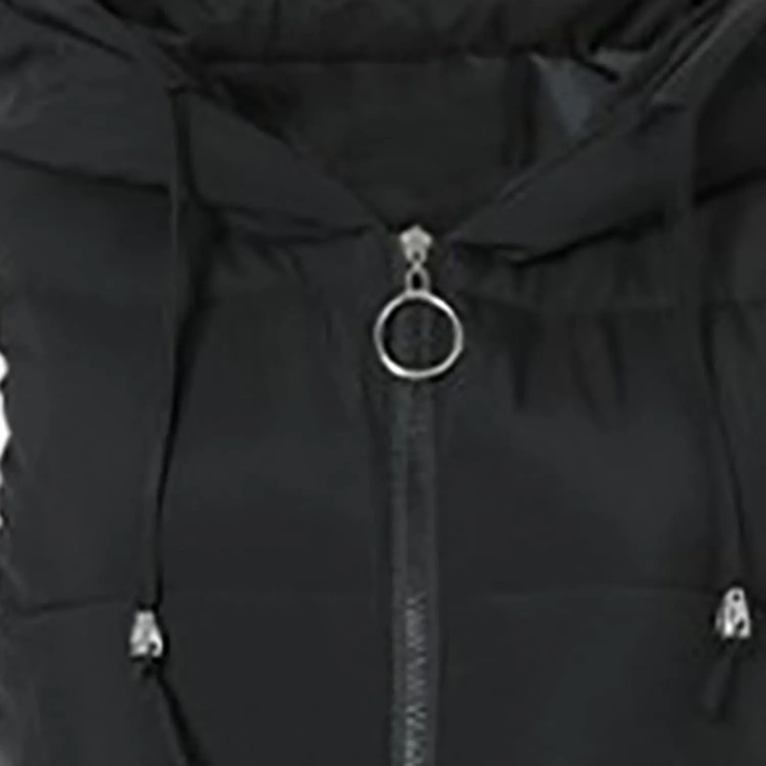 Womens Sleeveless Puffer Jacket Warm Winter Vest Coats Trendy Hooded Plain Down Jackets Zipper Long Outwear