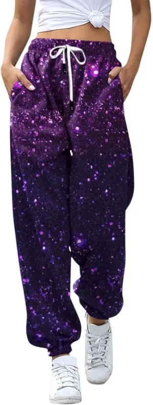 Women's Sweatpants Baggy Jogger Pants Trendy Plus Size Oversized Sweatpant with Pockets