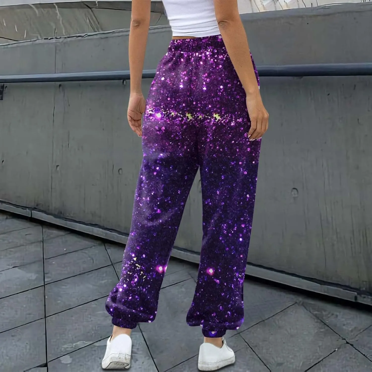 Women's Sweatpants Baggy Jogger Pants Trendy Plus Size Oversized Sweatpant with Pockets