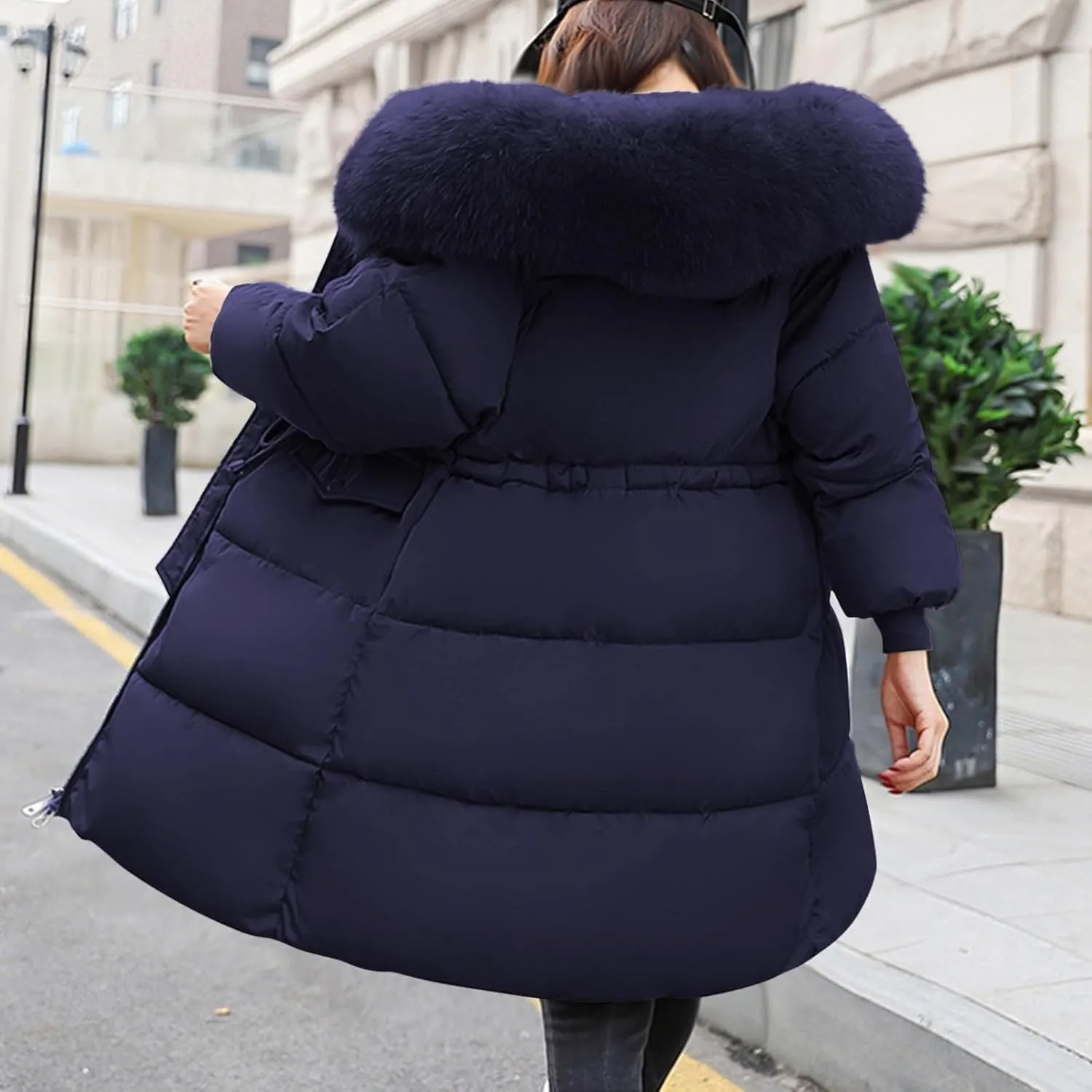 Women's Warm Winter Coats Oversized Shearling Fleece Fleece Jackets Outerwear Windproof Windbreaker Hooded Coats