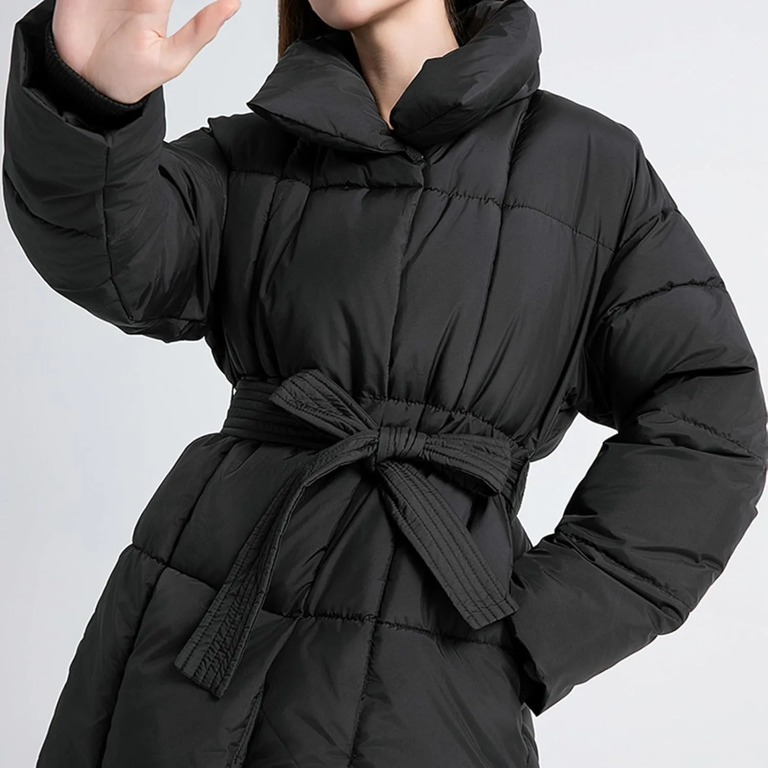 Women's Winter Coat Warm Parka Jacket Puffer Quilted Thicken Hooded Outerwear Coats Zip Up Casual Down Jackets