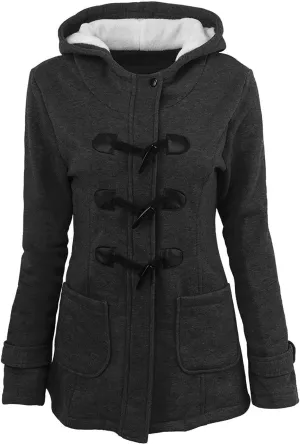 Womens Winter Coats Plus Size Warm Sherpa Lined Parkas Quilted Jacket Hoodie Plus Size Puffer Button Down Outerwear
