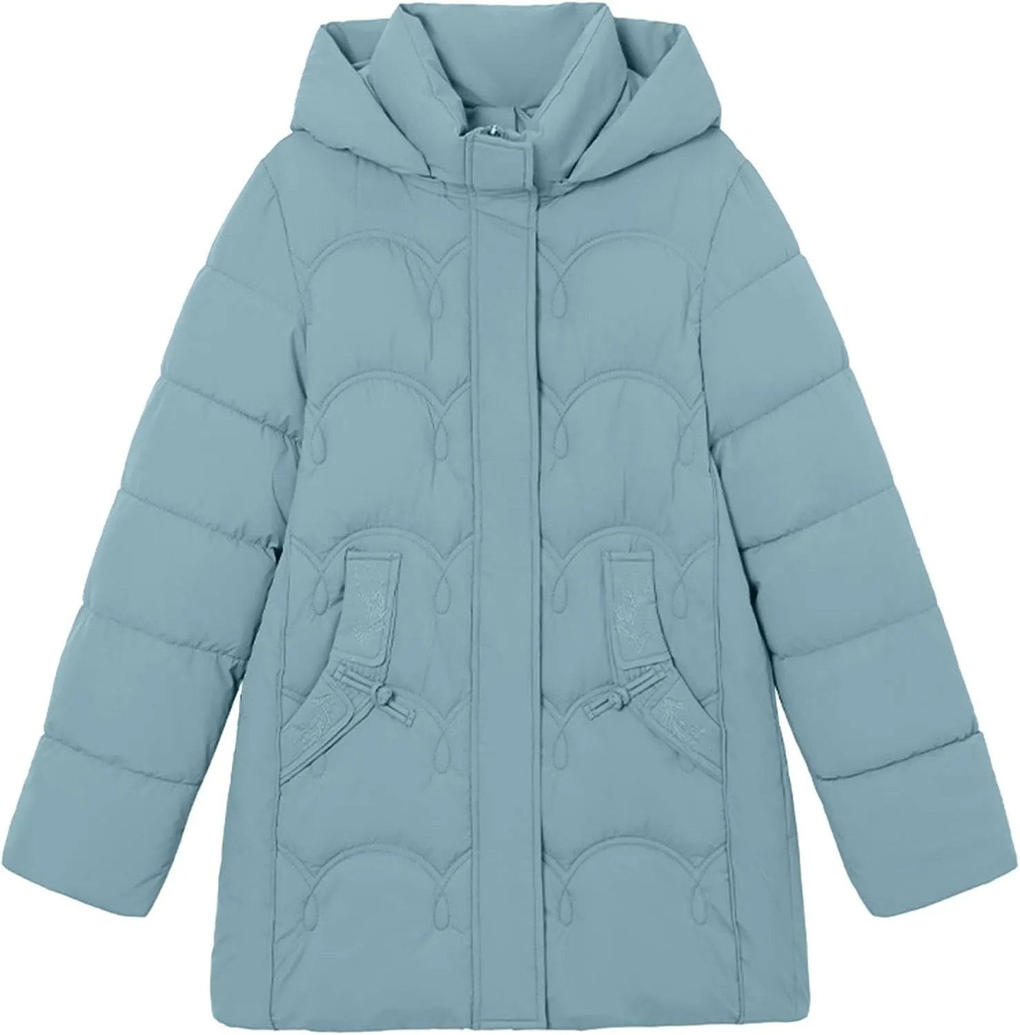 Women's Winter Coats Removable Hooded Down Jackets Plus Size Quilted Puffer Jackets Bubble Coats for Cold Weather