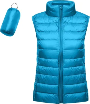 Womens Zip Up Warm Puffer Jacket Vest Oversized Lightweight Y2k Sleeveless Outerwear Plus Size Fall Fashion 2024